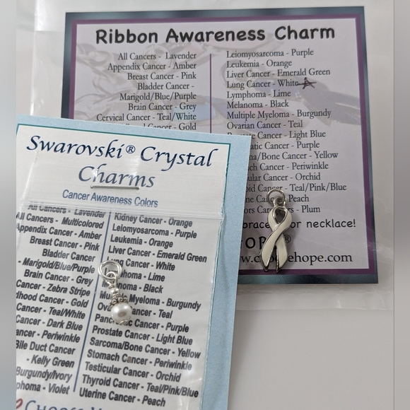 Choose Hope Jewelry - Lung Cancer Charms from Choose Hope